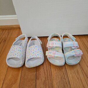 Girls toddler Size 5 two pairs of Cat & Jack sandals